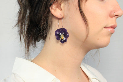 Anneaux avec pensées indigos