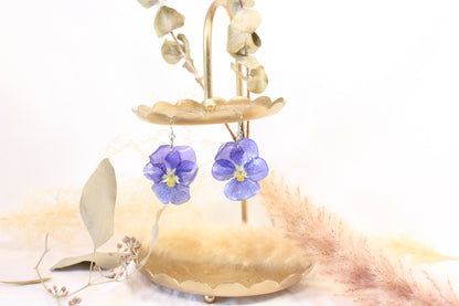 Crochets avec pensées pervenches