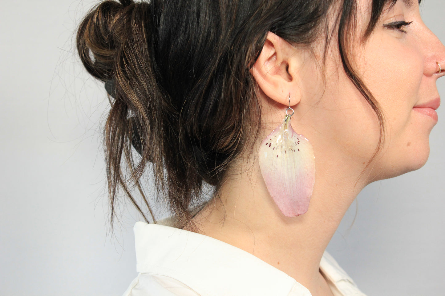 Crochets avec lys roses