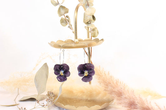 Anneaux avec pensées indigos