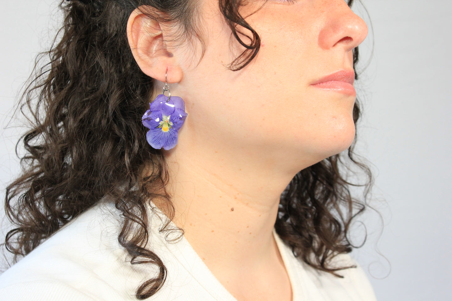 Crochets avec pensées pervenches