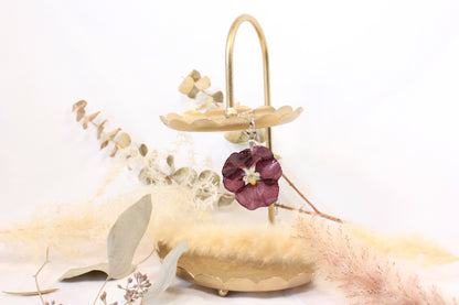 Chaine argent avec fleur