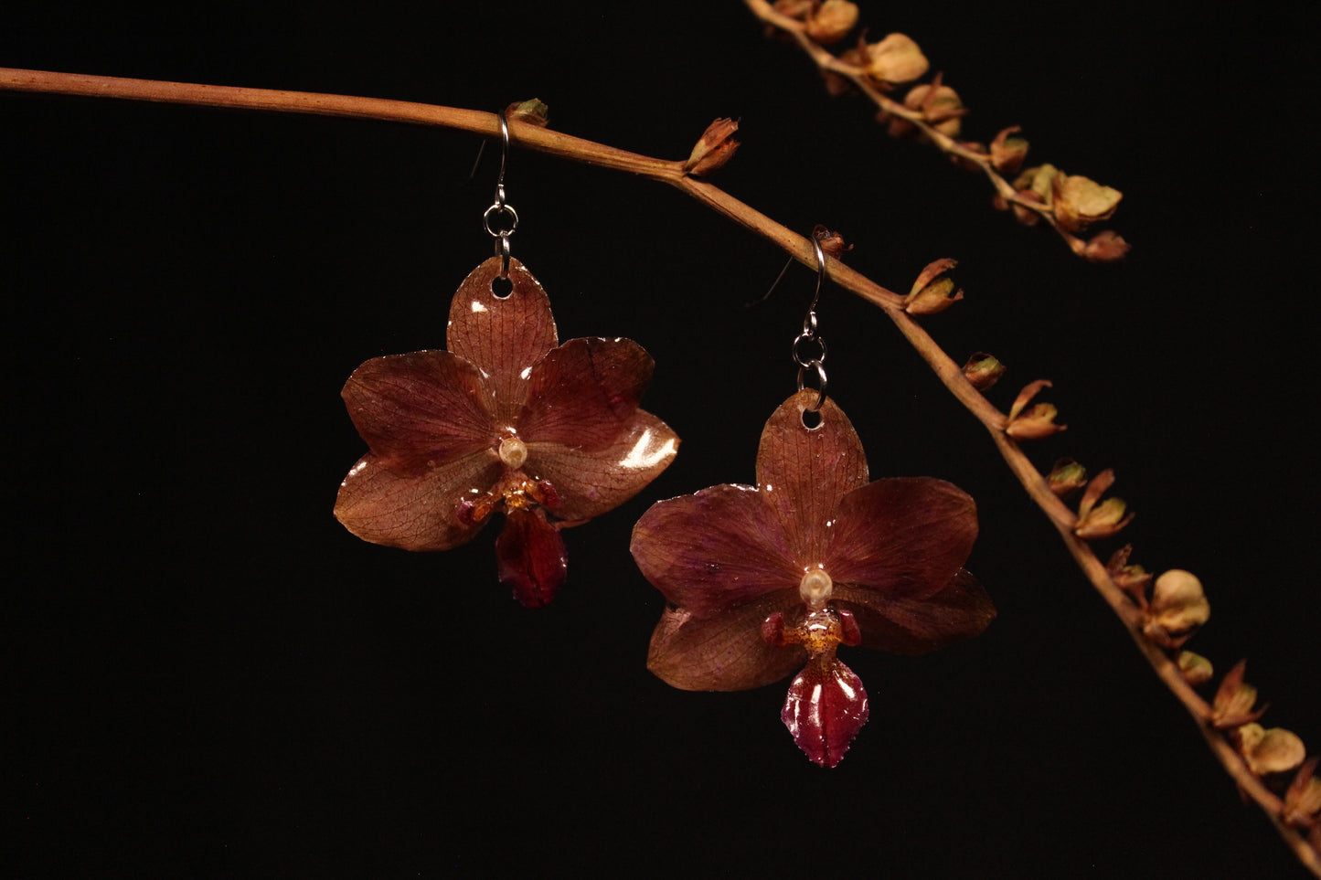 Crochets avec orchidées paprikas