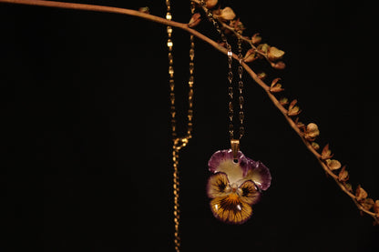 Chaine or avec fleur