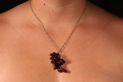 Chaine argent torsadée avec fleur